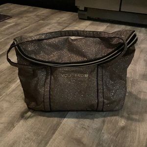 Victoria’s Secret Gold Black Metallic Large Tote